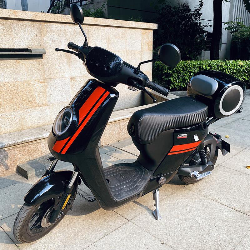 Mqis加长一体坐垫MS小牛电动车储物双人防滑座包无损改装配件