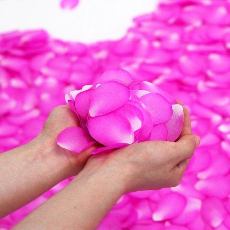 仿真纸质玫瑰花瓣婚庆撒纸结婚庆典礼花礼炮填充物花瓣撒纸片道具