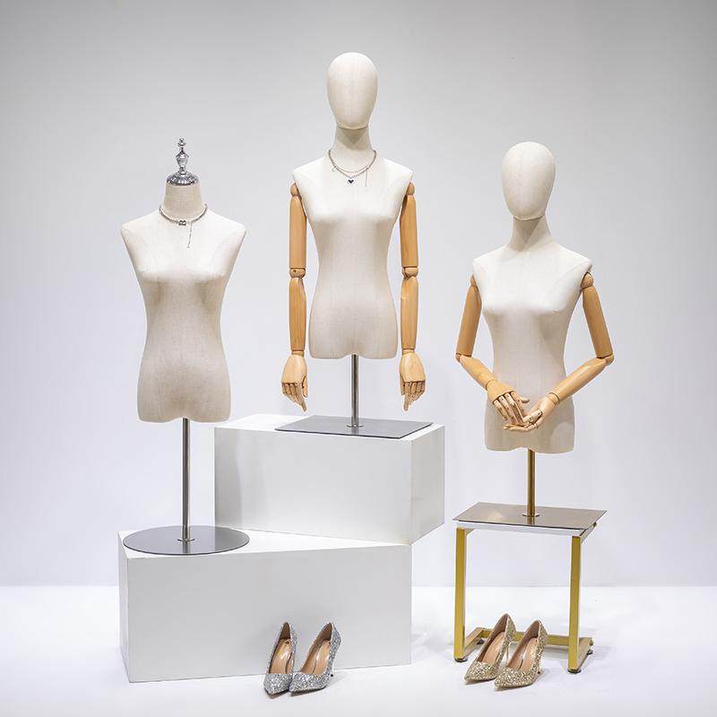 服装店模特道具女半身人台展示架女装橱窗假人体女台模特架子全身