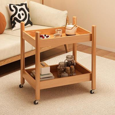 实木沙发带边几客厅小茶几27516侧边柜家用阳台轮子移动小推置车