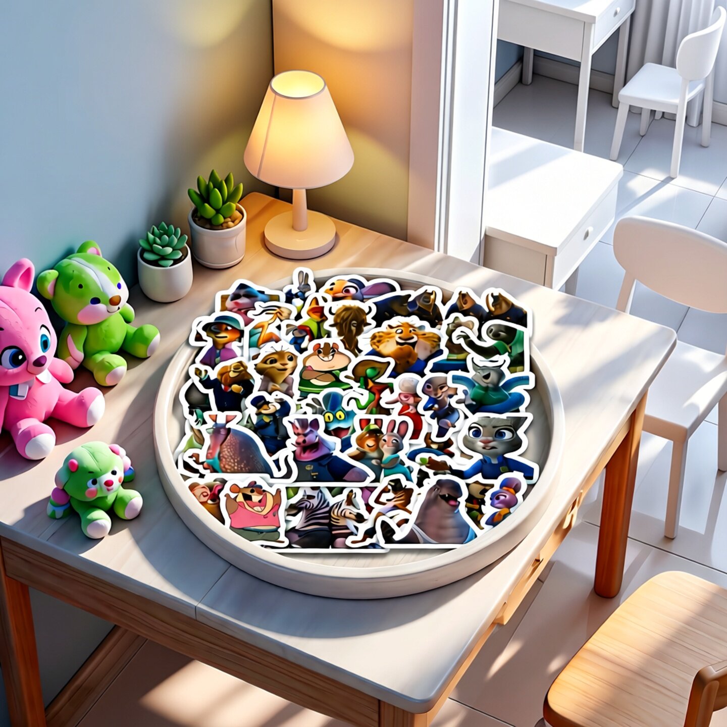 40张不重复疯狂动物卡通动漫PVC防水个性小贴纸可贴笔记本电脑手