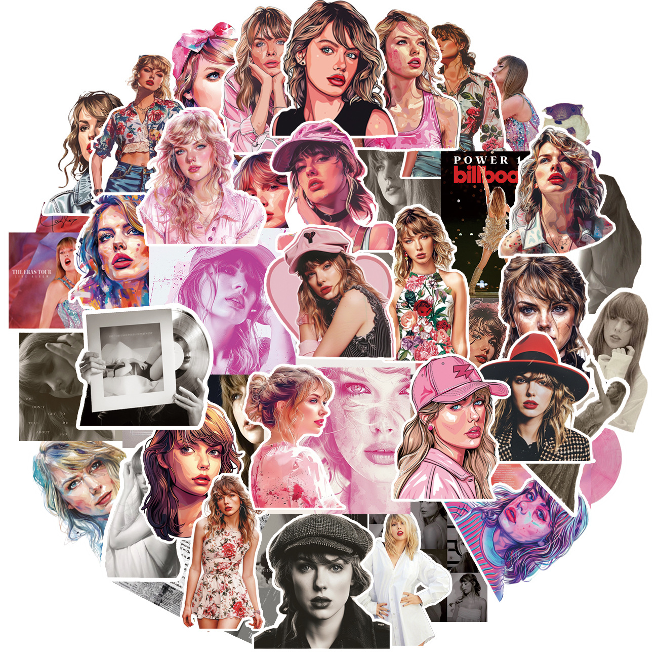 50张泰勒斯威夫特贴纸欧美明星