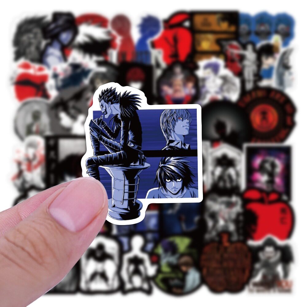 50张死亡笔记贴纸防水行李箱贴画