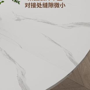 折叠桌家用小户型餐桌可移动吃饭桌子出租房饭桌带转盘桌椅组合