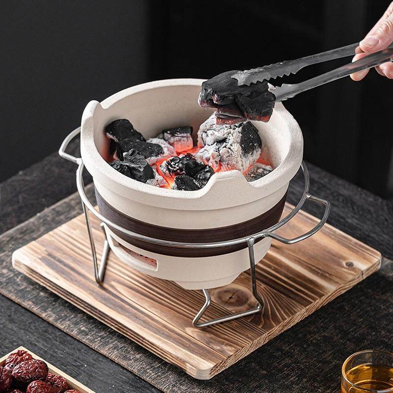 老式家用木炭炉土砂锅火锅煲炉子港式打边炉陶瓷泥小碳烤炉加热防