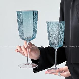 趣皿ins风法式 红酒杯高脚杯玻璃杯子家用香槟杯葡萄酒杯起泡酒杯