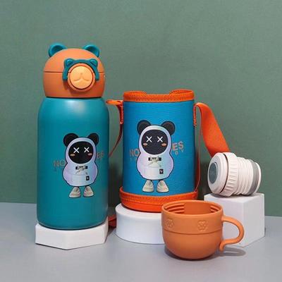 儿童保温杯316食品级小学生幼儿园男女孩上学专用防摔带吸管水杯