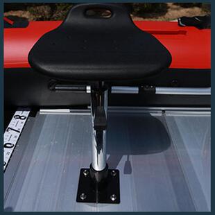 路亚船钓鱼船橡皮艇冲锋舟可升降旋转高脚椅铝合金玻璃纤维船头椅