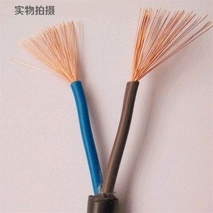 RVV2芯3芯4芯0.5 1C.5 2.5平方純銅芯電纜線控制線護套線 0.75