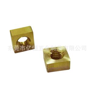 厂家直销多规格灯具铜螺母螺丝 电表壳轮椅四方铜螺母
