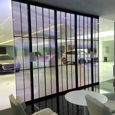 室内led透明屏冰屏橱窗屏广告高清展示屏玻璃幕墙贴膜屏格栅屏屏