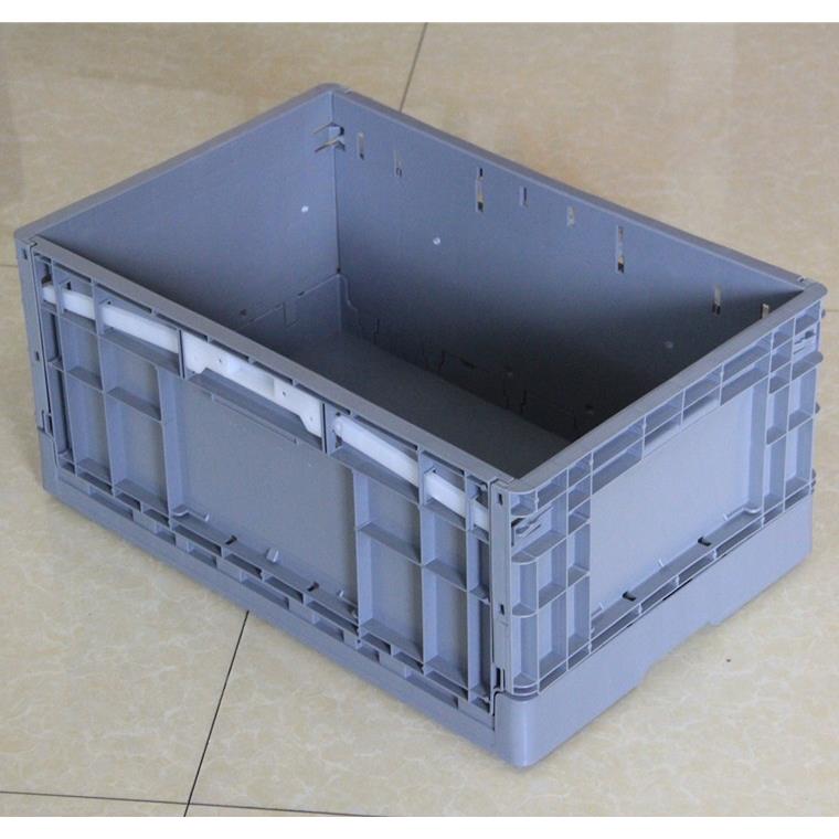 温州折叠式箱汽车配件加厚结实周转塑料箱折叠后节约占地空间