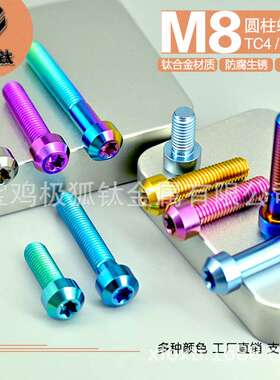 M8锥柱型头内梅花钛合金螺丝卡钳减震柱排骨架耐腐蚀不生锈TC4