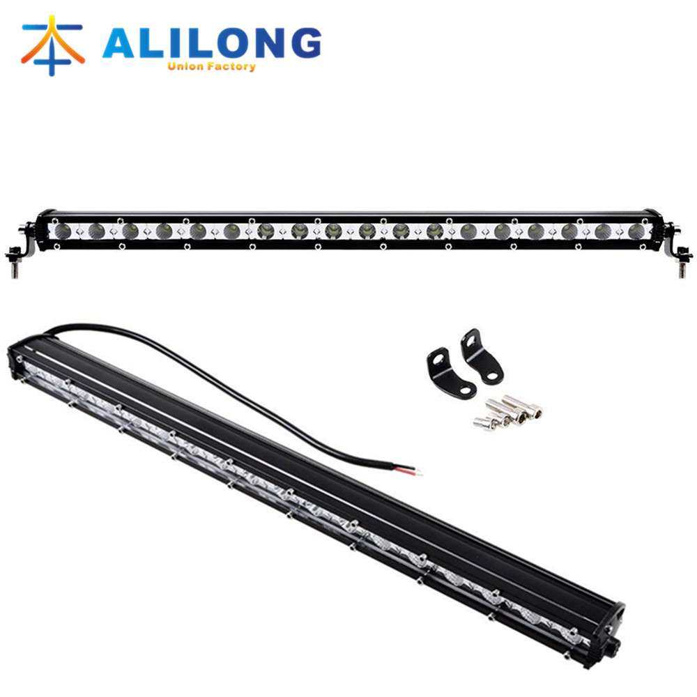 汽车led长条灯 18led 54w 19寸 聚泛光组合光 小单排工作灯检修灯