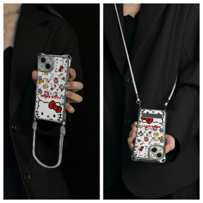 [可爱HelloKitty]斜挎挂绳手机壳