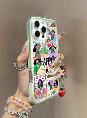 适用苹果16女新款手机壳iPhone16promax透明磁吸15plus小众高级感14proMagsafe13夏日12超薄硬壳防摔保护套