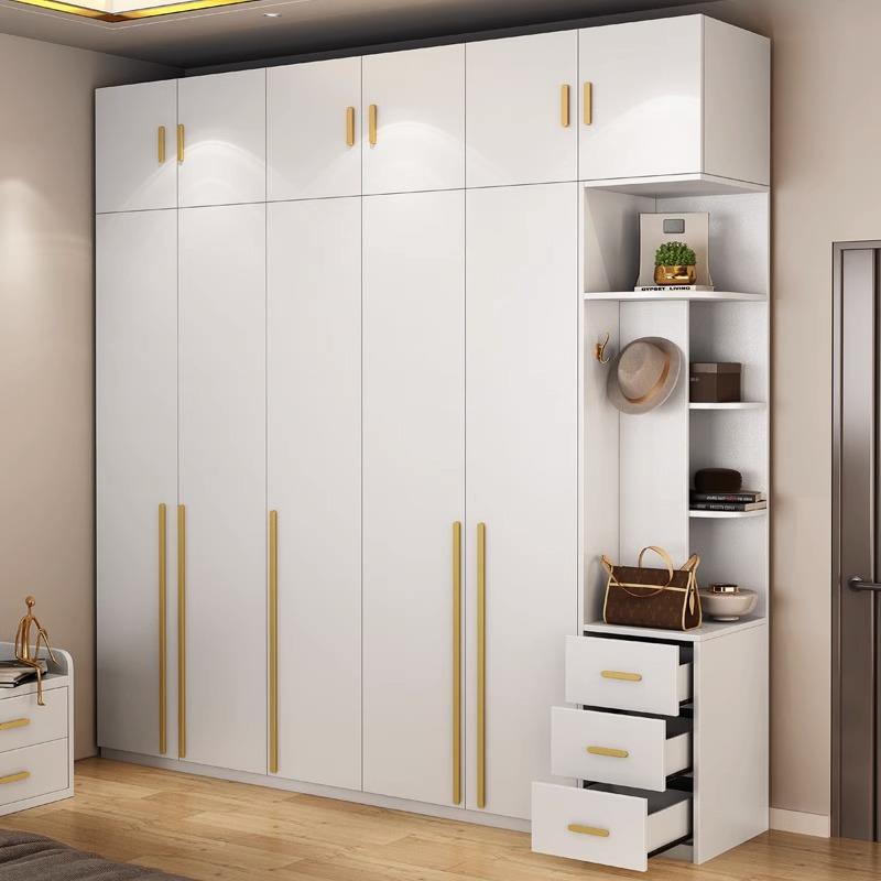 欧实木衣柜风轻现奢大衣橱家用卧室代简北9501#约储物收纳柜平开