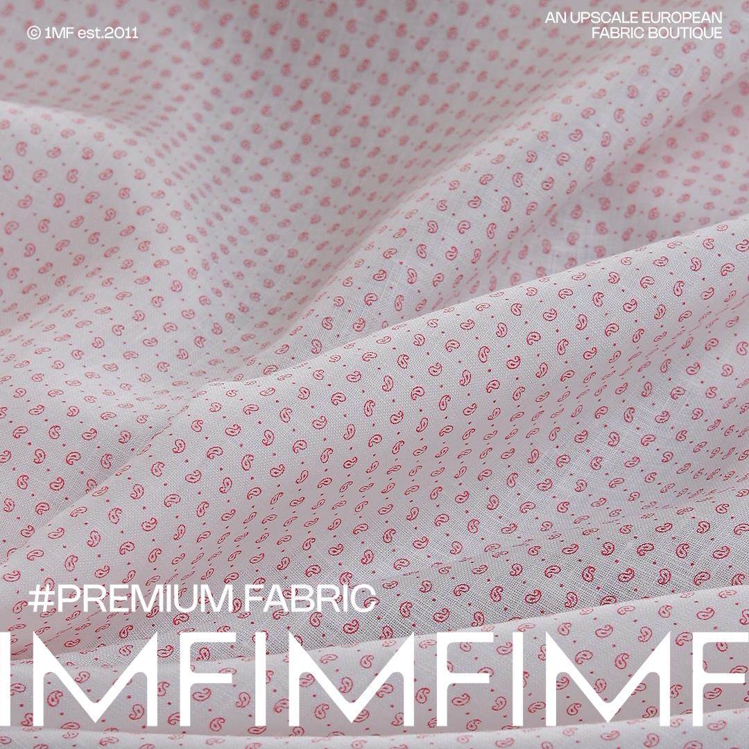 庄园的梦 意大利亚麻面料白底红色小腰果花薄款布料 幅宽140CM,居家布艺,海绵垫/布料/面料/手工diy,淘宝优惠券,粉丝福利购,淘宝优惠卷