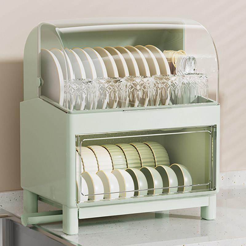 厨房双层透气碗筷收纳盒沥水碗架带盖子装碗碟盘置物架大容量餐具,厨房/烹饪用具,碗架,淘宝优惠券,粉丝福利购,淘宝优惠卷