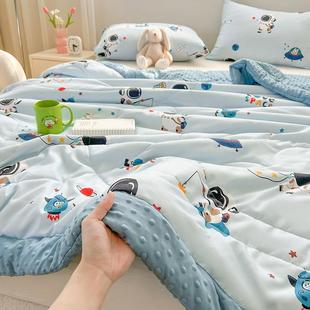 A类宇航员儿童豆豆被子大豆被芯儿童男孩夏凉被学生可水洗空调被