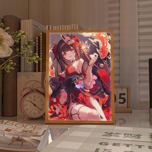 星穹铁道花火周边崩三灯光画星铁海报挂画小夜灯模型崩铁相框灯画