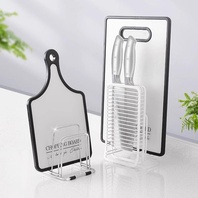 日本Asvel不锈钢刀架厨房用品置物架菜板架一体砧板刀具收纳架子