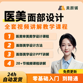 面部美学设计视频整形美容审美讲解教程大全专业医学医美实操课程