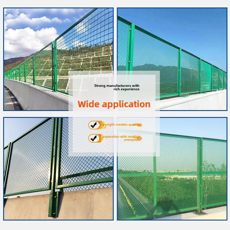 内蒙古双边丝高速公路护栏网隔离栅绿色围栏网水库工地铁钢丝网院
