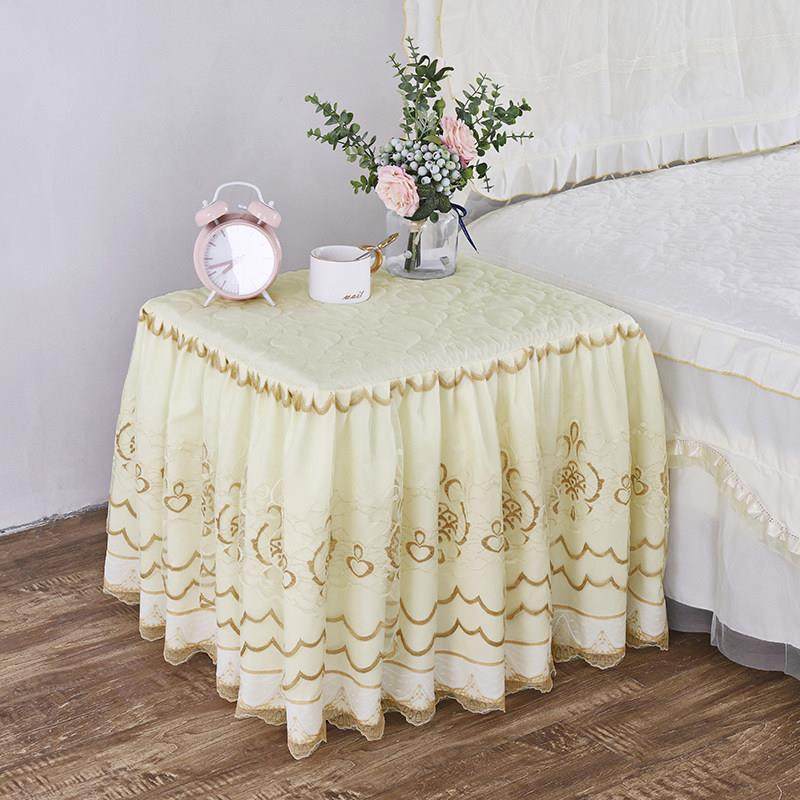 全包欧式多功能蕾丝床头柜罩套加厚盖布盖巾公主卧室小台布防尘罩,居家布艺,万能盖巾,淘宝优惠券,粉丝福利购,淘宝优惠卷