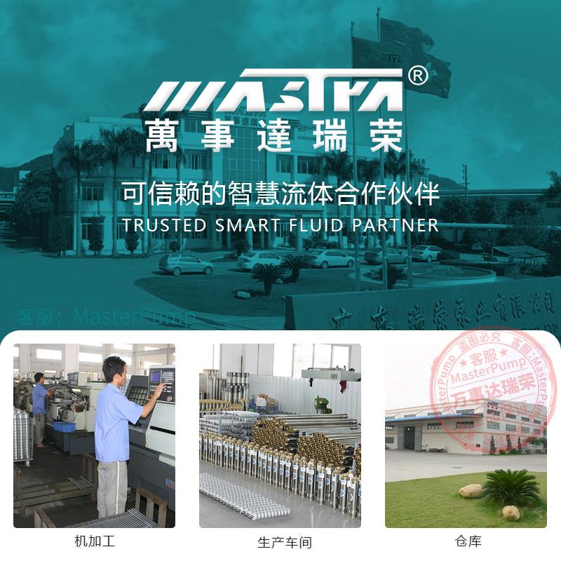万事达深井泵R95-A-VC2立方4吨家用220V380V高扬程大流量抽潜水泵