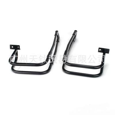 哈雷大滑翔 CVO双灯滑翔改装件 路王边箱保险杠 侧箱护杠 14-24