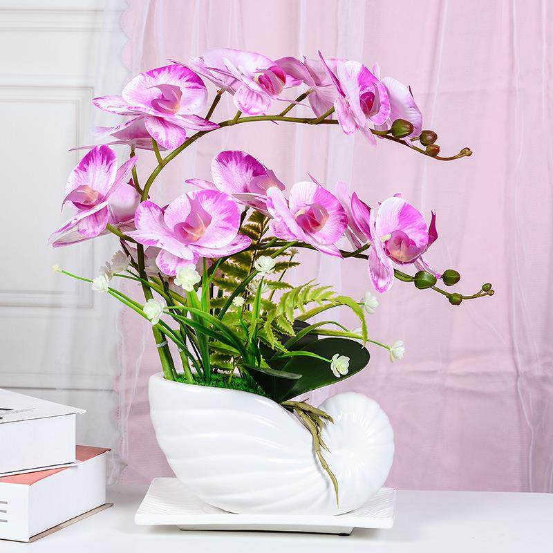 蝴蝶兰仿真花客厅家居摆设盆栽套装饰品摆件室内餐桌茶几胶片假花,鲜花速递/花卉仿真/绿植园艺,割草机/草坪机,淘宝优惠券,粉丝福利购,淘宝优惠卷