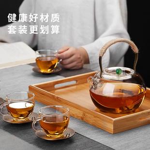 电陶炉烧水壶高硼硅提梁家用大泡茶壶 玻璃煮茶耐高温加厚2025新款