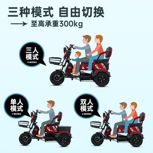 1电三轮年 新款 电动三轮车家用小型代老接送孩女士升级款 子JAD