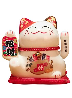 招财猫电动摇手小号店铺前台收银台桌面小摆件家居装饰发财猫礼物