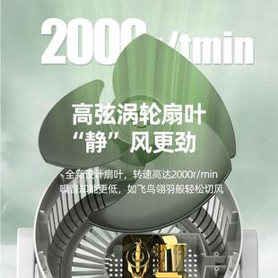 空气循环扇家用电风扇强力桌面风扇节能摇头静音宿舍办公台扇