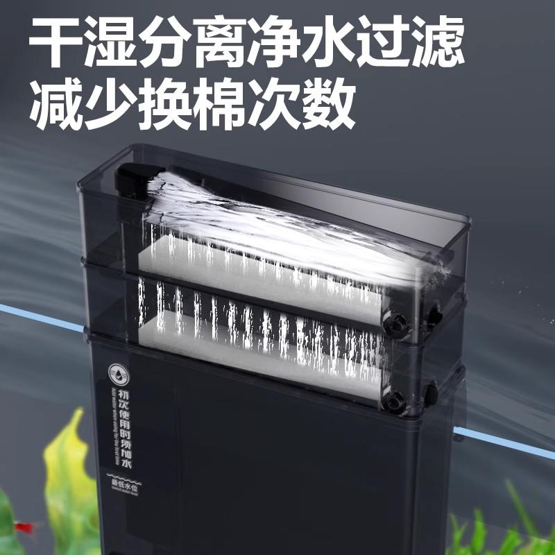 金利佳鱼缸过滤器净水循环三合一过滤制氧xp36pro瀑布壁挂滴流盒