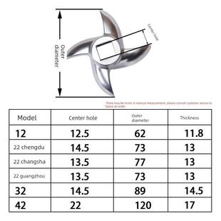 红鹰柳微捷龙新红樱三宇恒悦金标百辰绞肉机切肉机不锈钢刀片配件