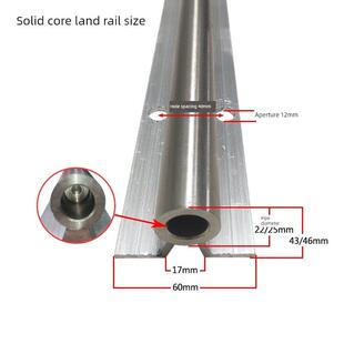 包邮201不锈钢实心地轨电动平移门路轨重型圆管滑轨道推拉预埋轨