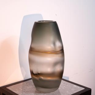 休闲花装 饰品釉面花瓶时尚 F871配色圆形插花桌面装 饰花器 颜色