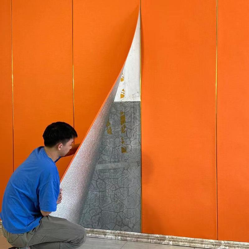 墙布自粘加厚客厅卧室防潮壁布电视背景墙纸床头软包墙板装饰壁纸