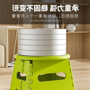 矮凳户外家用卡通小板凳坐椅儿童 塑料加厚折叠凳子卡通创意便携式