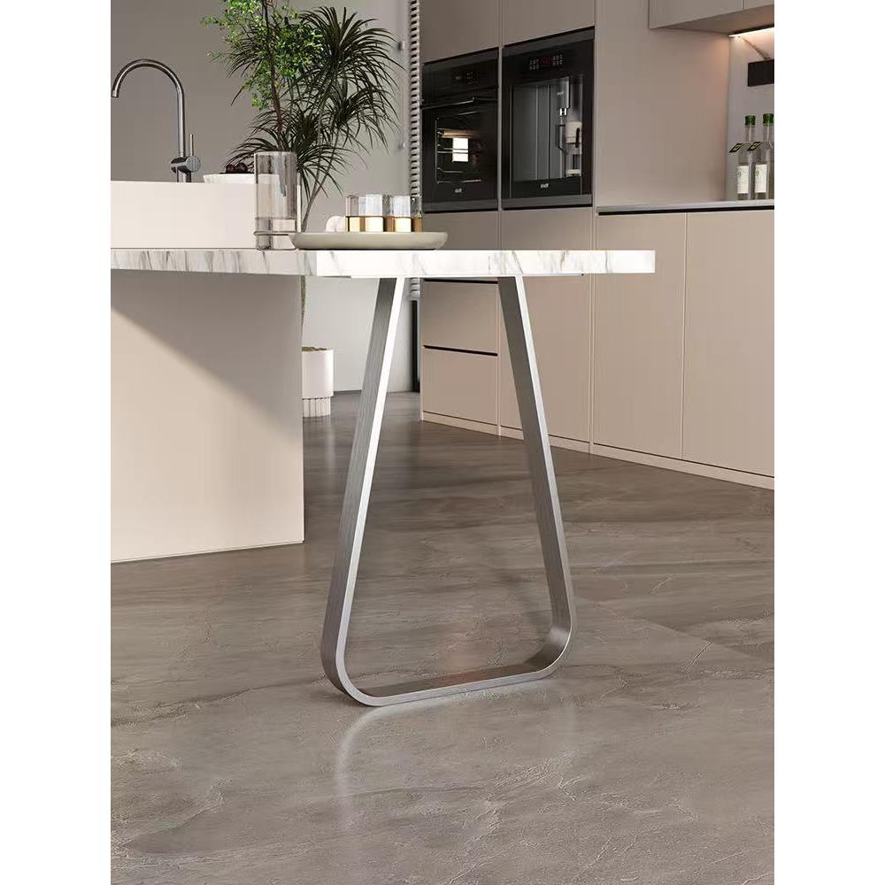 落雨不锈钢桌腿桌脚桌子腿餐台脚支架吧台腿办公桌支撑腿书桌脚