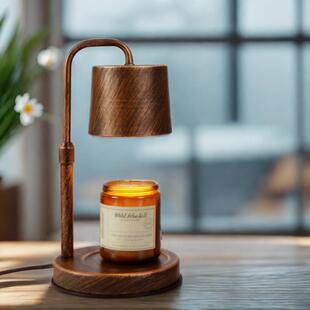 覆古铜升降香氛融蜡灯融烛灯香薰蜡烛卧室床头台灯小夜灯气氛灯具