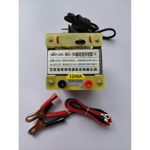 纯铜12v60Ah蓄电池充电器老式耐用型电动车单个电瓶充电器