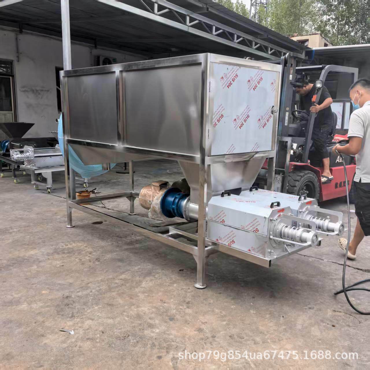 三相电双机头滚筒微滤猪粪干湿分离机 水冲粪水泡粪干湿分离机