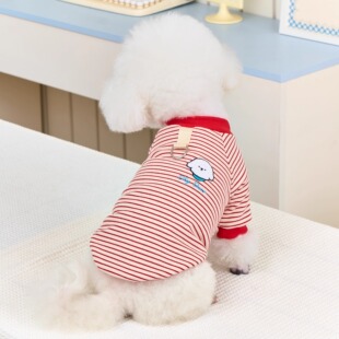 2025新款狗狗衣服秋冬天薄款小型犬比熊雪纳瑞泰迪幼犬可牵引卫衣