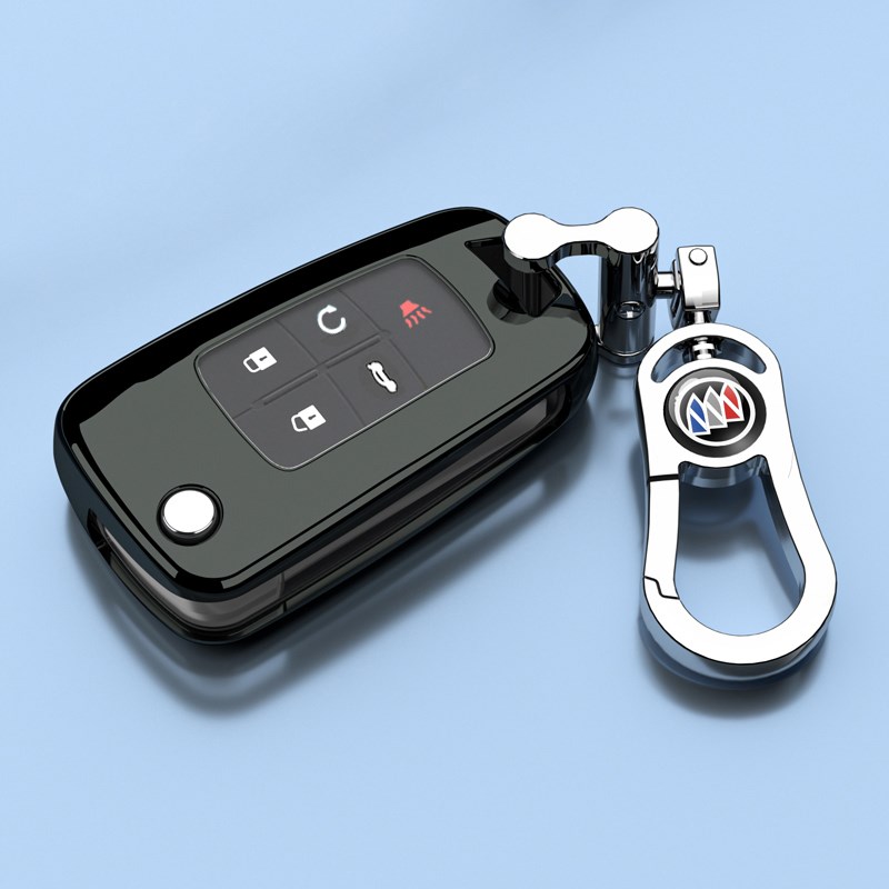 11-18老款别克GL8车钥匙套挂扣包折叠保护外壳高端商务男女士
