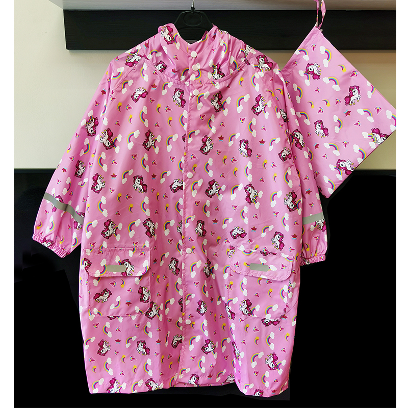 轻薄透气儿童雨衣男童小孩全身防水女童宝宝上学小学生雨披