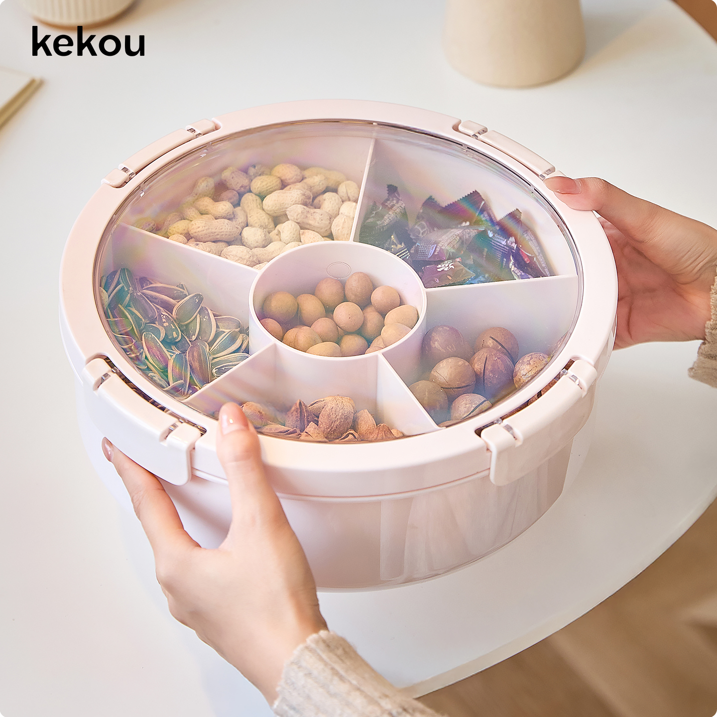 可扣高颜值果盘2025结婚糖果盒